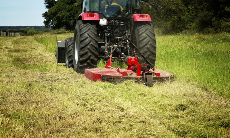Tractor with Bush Hog Attachment
